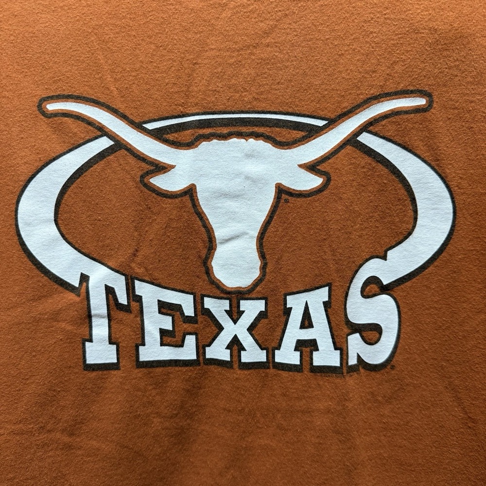 Texas Longhorns T-Shirt Men's XL Burnt Orange Delta Magnum Weight Shirt Vintage - Picture 2 of 5